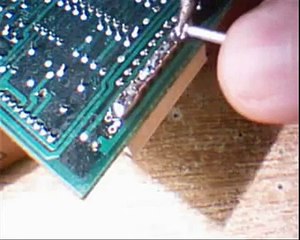 Desoldado de un conector para cable plano