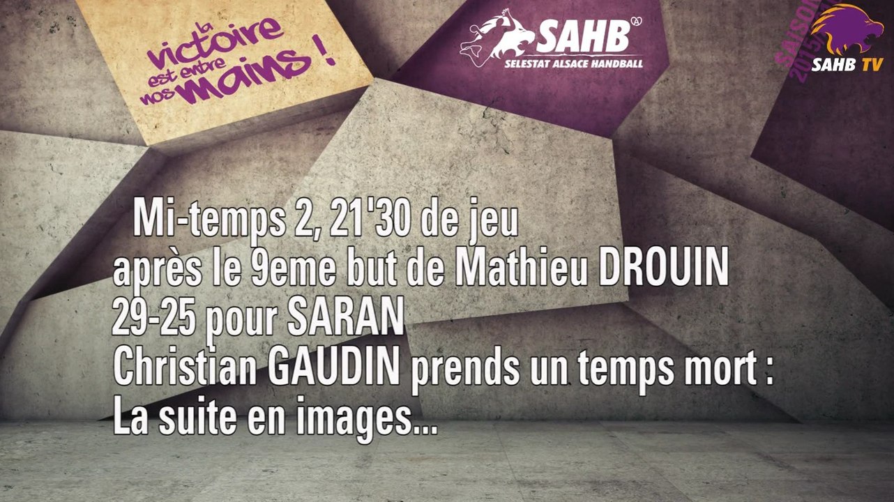 PRO D2 J2 : Saran - SAHB