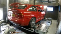 Ford Escort RS Cosworth On the Dyno at Motorsport Developments In Blackpool Lancashire