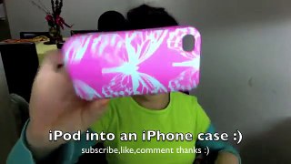 how to fit your ipod into an iphone case
