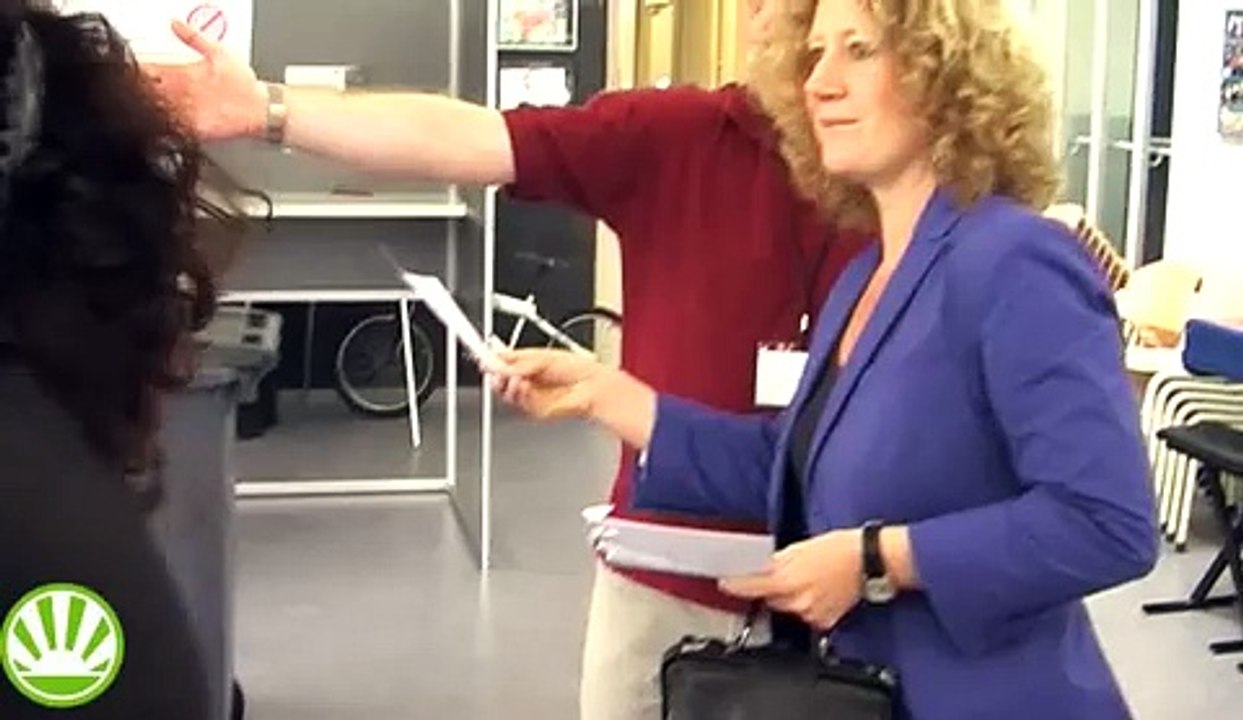 Femke Halsema en Judith Sargentini doen een laatste stemoproep