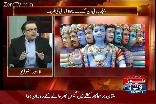 Dr Shahid Masod Sindh Hukumat hindus Ke Bhagwano Se MIla DIa.