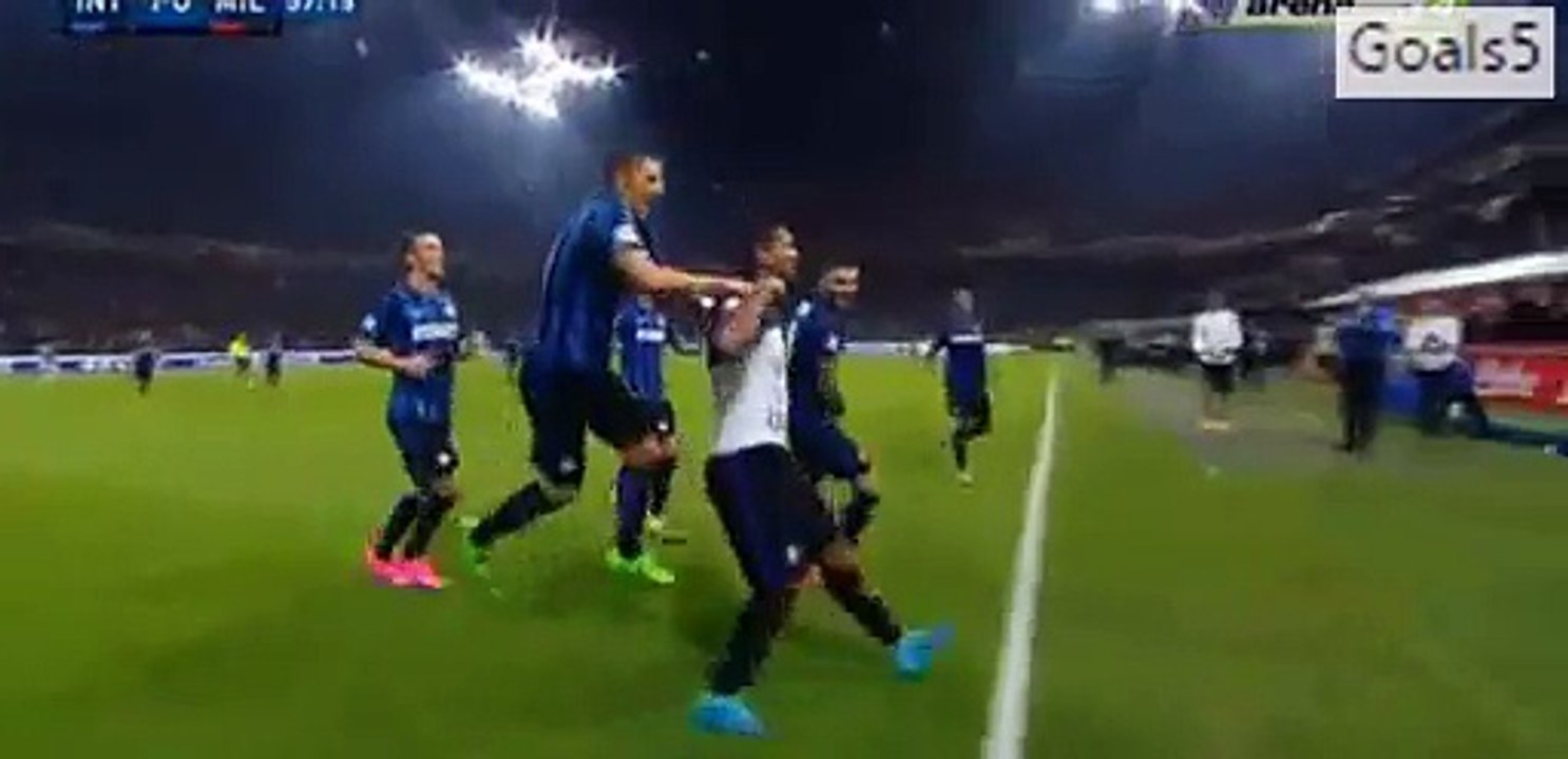 Fredy Guarin Amazing Goal Inter 1 - 0 AC Milan Serie A 13-9-2015