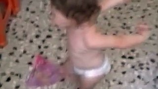 Funny baby dancing