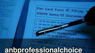 How to Fill PAN Card Application with ITD in India - Video Tutorial - www.anbprofessionalchoice.in