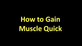 How to Gain Muscle Quick | Loses Weight | Supplements | Gaining Weigth | BodyBuilding