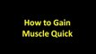 How to Gain Muscle Quick | Loses Weight | Supplements | Gaining Weigth | BodyBuilding