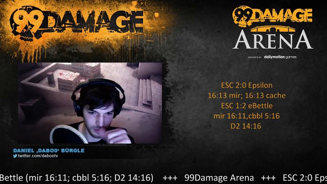 dabo0 - 99Damage Arena: ESC vs Epsilon @18cest + the winner vs eBettle @21cest (REPLAY) (2015-09-13 22:51:08 - 2015-09-13 23:09:09)