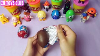 Play Doh Peppa Pig Kinder surprise eggs Mickey Mouse 5