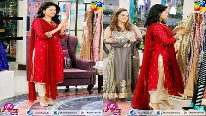 Madiha Shah with Husband at Sanam Jung Morning Show