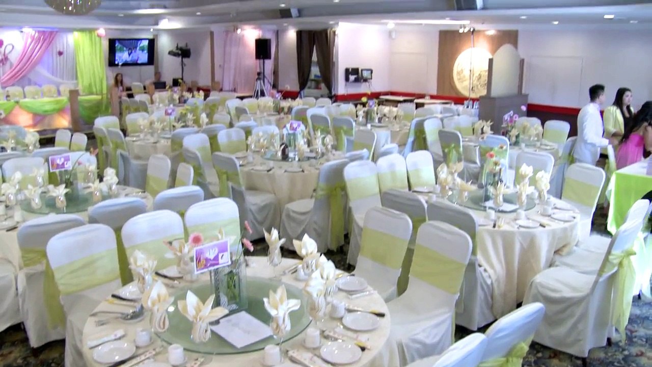 Backdrop Setting at Emperor Fine Chinese Cuisine Toronto Wedding Videography Photography