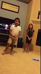 Kids dancing chacha slide