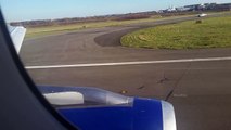British Airways A319 takeoff Glasgow