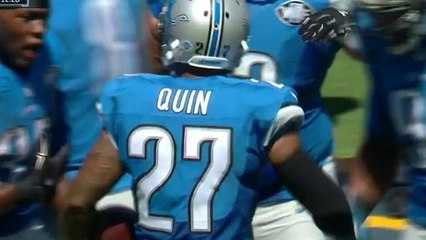 Lions Glover Quin intercepts pass for a 31-yard TD