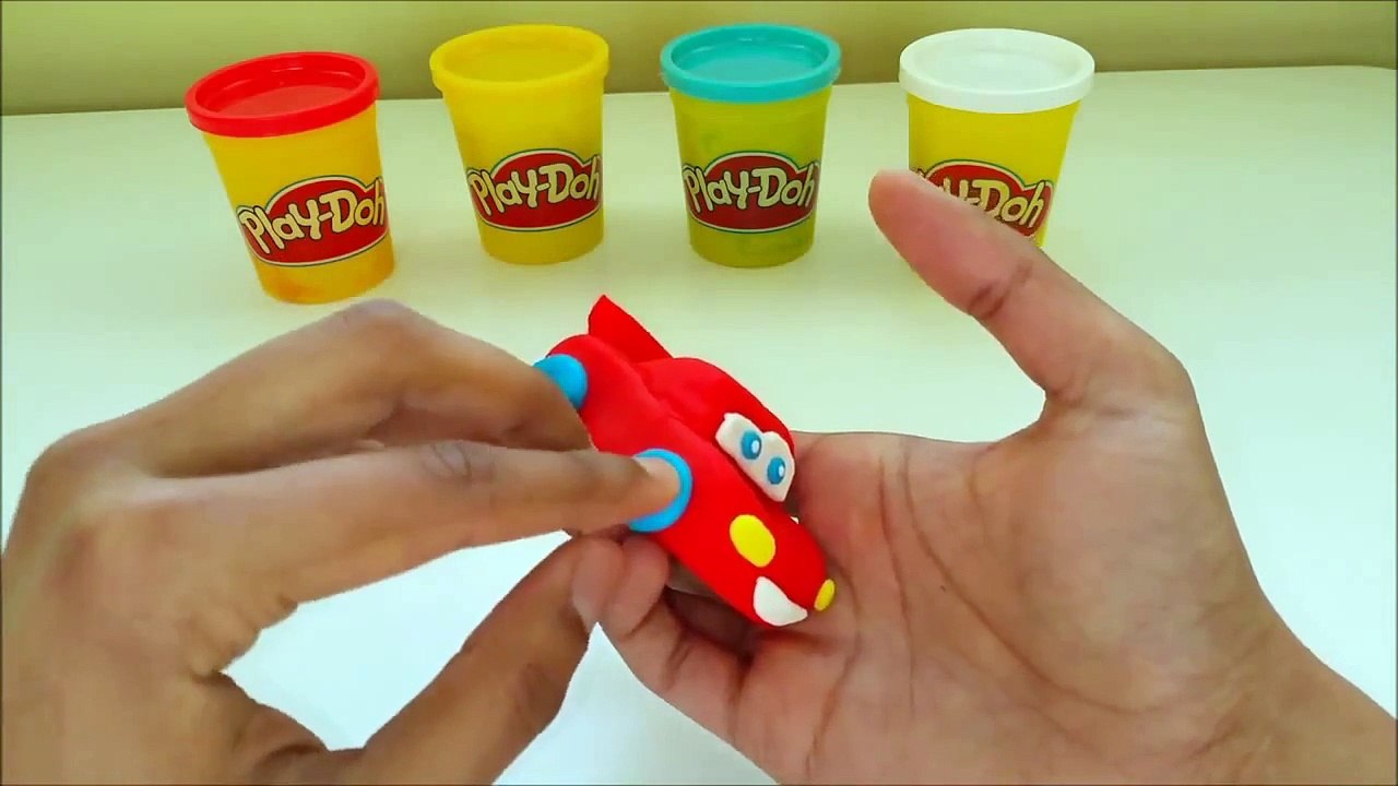 How To Make Playdoh Cars 2 Lightning McQueen Play Doh Pixar Car Toys