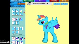 Princess Rainbow Dash in Pony Creator