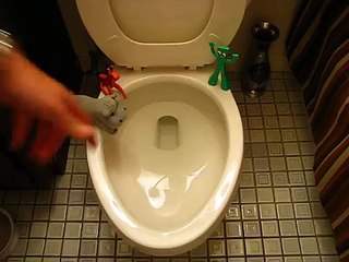 Old Wafer Cookies Down The Toilet