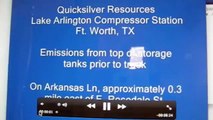 Lake Arlington Natural Gas Waste Storage Tanks Infrared camera reveals toxins constantly spewing