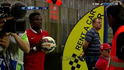 Collins Fai Fantastic throw in during Petrolul vs Dinamo in Roumanian 1 League