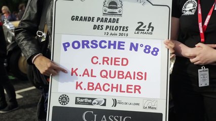 Khaled Al Qubaisi at the Driver's Parade of the Le Mans 24h 2015