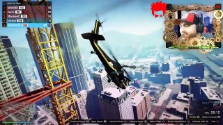 (GTA 5 Funny Moments) RPGs vs HELICOPTERS!! Getting Crazy Salty w/The Stream Team