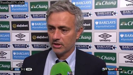 Everton vs Chelsea 3   1   Jose Mourinho post match interview
