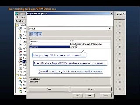 Apatar Mashup Data Integration Demo: SugarCRM Connector