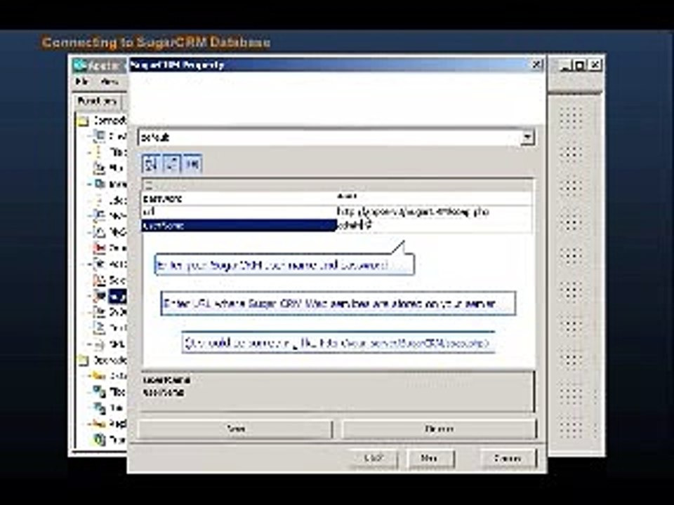 Apatar Mashup Data Integration Demo: SugarCRM Connector