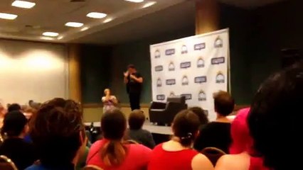 John Barrowman Penis with Sign Language Translator Beach Comic-Con 2015 Torchwood Arrow