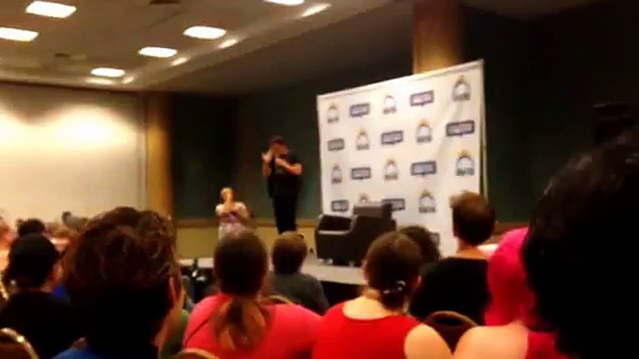 John Barrowman Penis with Sign Language Translator Beach Comic-Con 2015 Torchwood Arrow
