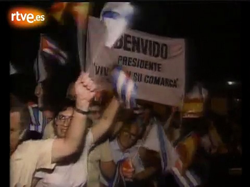 La Habana, Cuba Fidel Castro ¿"Comunista"? ☭ y Manuel Fraga Fascista, 28 sep 1991