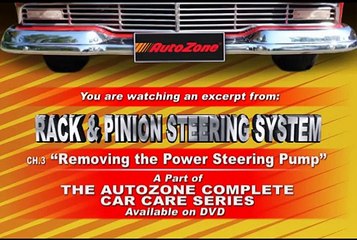 Remove the Power Steering Pump - AutoZone Car Care