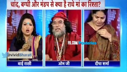 Fight in live program between a man and a lady