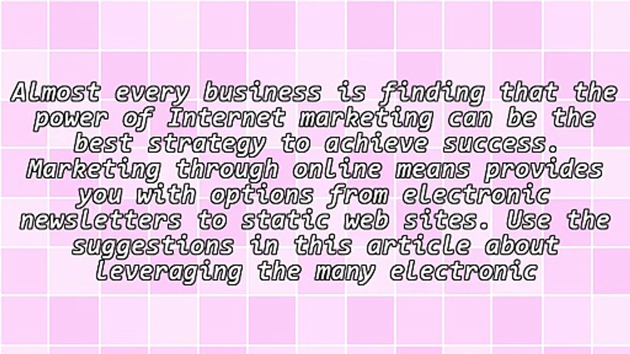 Internet Marketing Advice To Help You Destroy Your Competition
