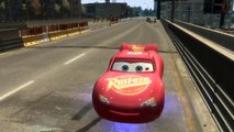 Lightning McQueen Dinoco Disney Pixar Cars with Anna and Elsa from Frozen & Nursery Rhymes Songs