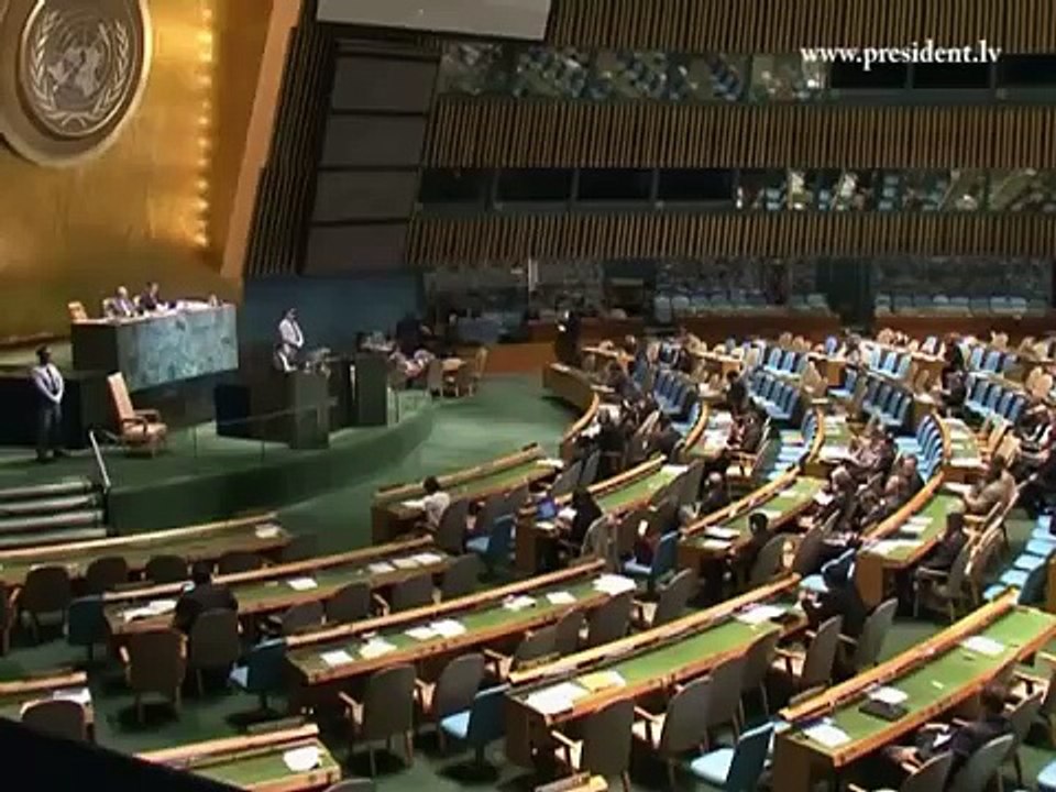 Valsts prezidenta uzruna ANO Ģenerālās asamblej...