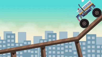 Police monster trucks for children - Monster trucks