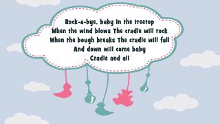 Rock a Bye Baby with Lyrics-Karaoke! Kids Songs Nursery Rhymes Lullaby Baby Songs