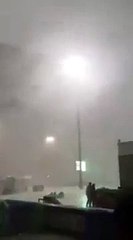 Rain and Sand Storm | Shocking Video | Crane Falls in Makkah | Astagfirulllah | PG 18+
