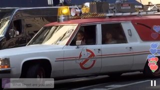Footage from the NYC set of GHOSTBUSTERS (2016)
