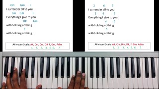 Withholding Nothing - William McDowell (Piano Tutorial)