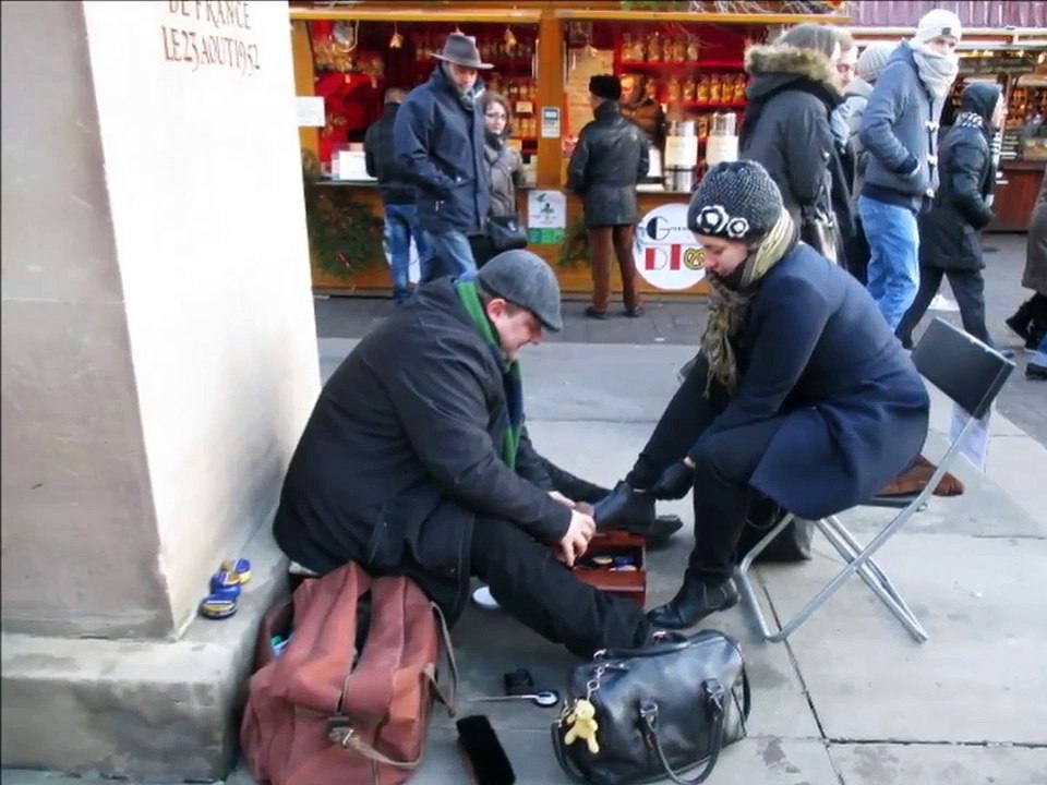 cireur chaussures strasbourg radio france inter 97 3fm itw shoe shine Schuhputzer limpiabotas