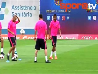 Barcelona'da çok ilginç bir idman! | Aştılar...