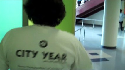 Mural Tour at the Liechty Middle School with Jazmine, City Year LA corps member