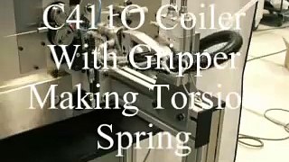 C411O CNC Spring Coiler With Gripper Making Torsion Spring.wmv