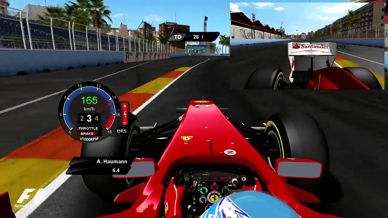 rFactor F1 2011 | Fernando Alonso Onboard Lap Valencia
