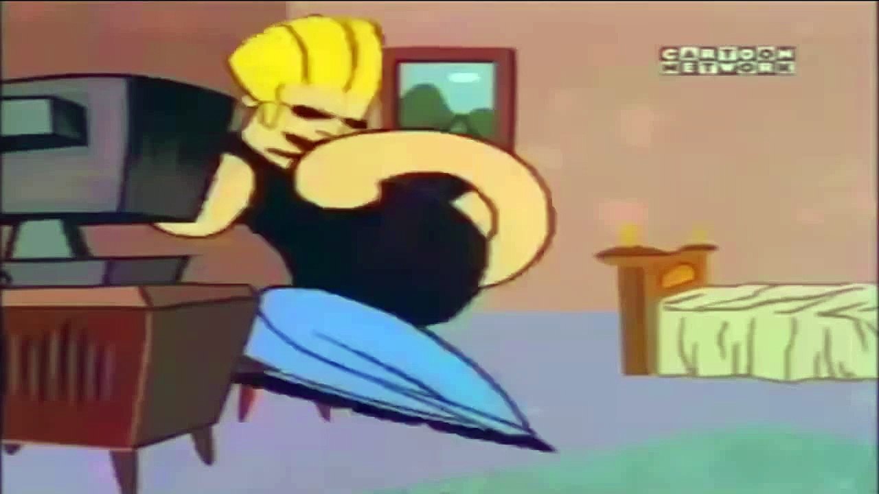 Johnny Bravo finds a legend in his bathroom