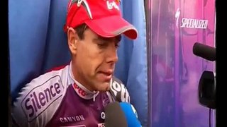 Cadel Evans Tour de France Interview Stage 6 9/7/09