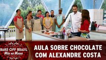 Aula sobre chocolate com Alexandre Costa
