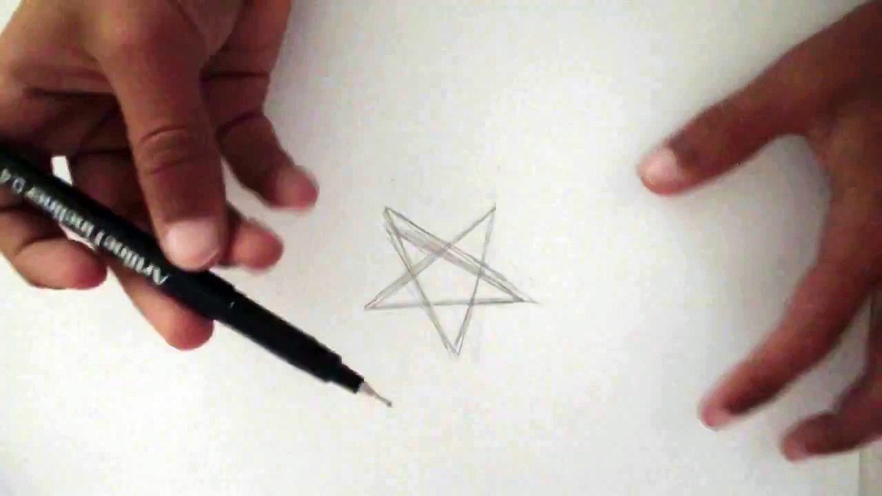 How to Draw a 3-D Star